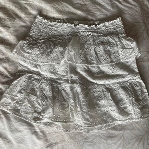 Cotton On White Ruffled Skirt